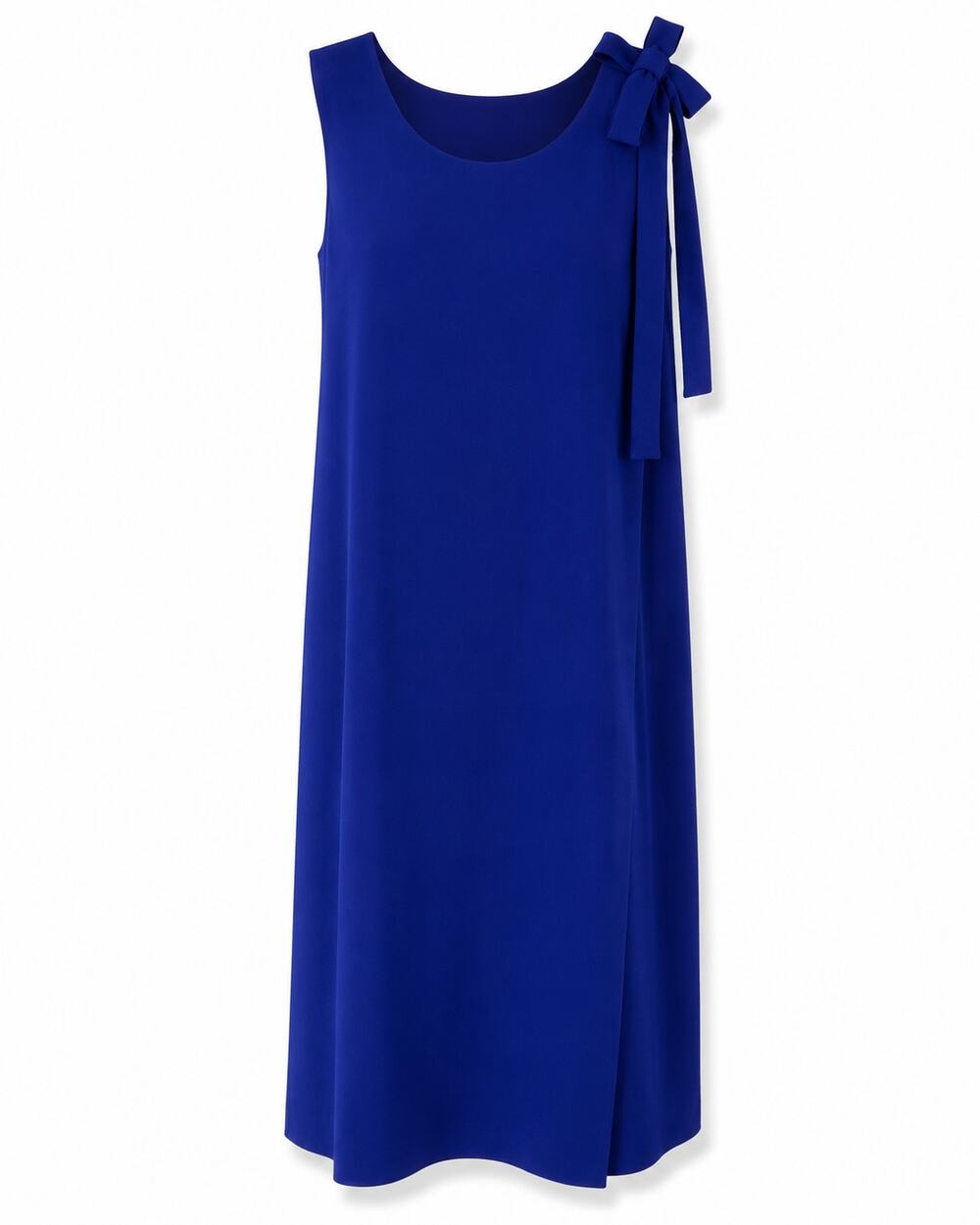 DKNY Women’s 16W Cobalt Blue Bow Shoulder Shift Dress NWT